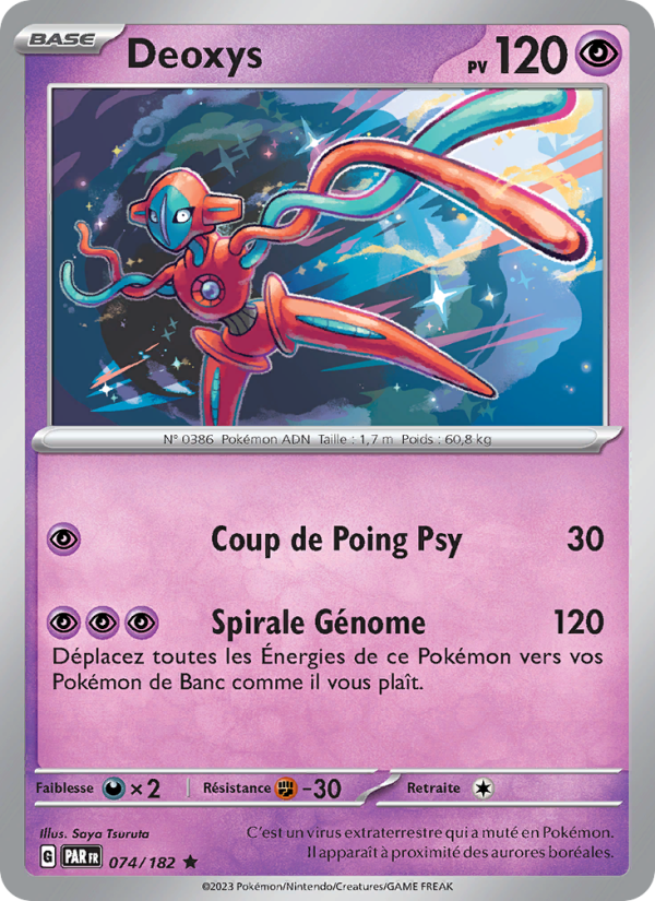 Deoxys 074 — Faille Paradoxe (French Pokémon TCG card)