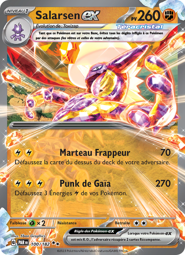 Salarsen-ex 100 — Faille Paradoxe (French Pokémon TCG card)