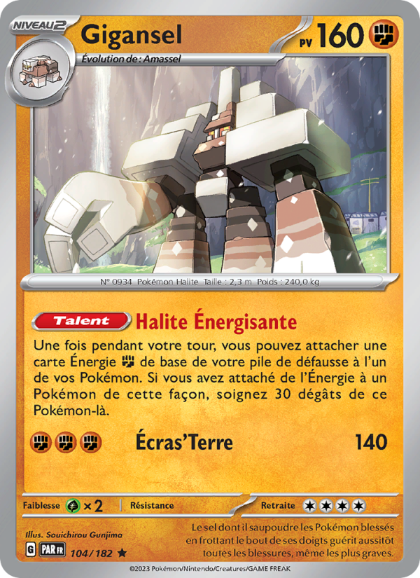 Gigansel 104 — Faille Paradoxe (French Pokémon TCG card)