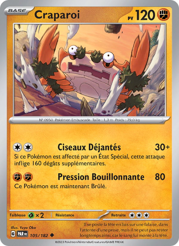 Craparoi 105 — Faille Paradoxe (French Pokémon TCG card)