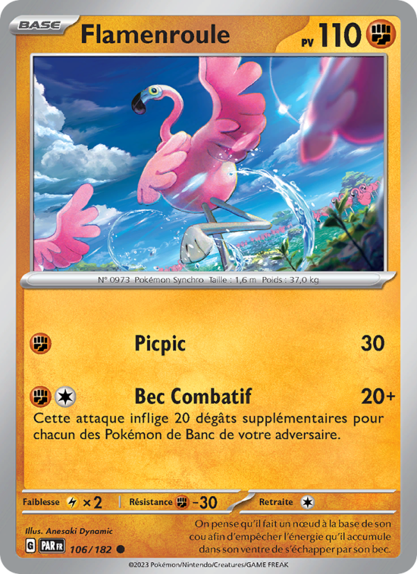 Flamenroule 106 — Faille Paradoxe (French Pokémon TCG card)