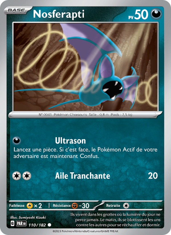 Nosferapti 110 — Faille Paradoxe (French Pokémon TCG card)