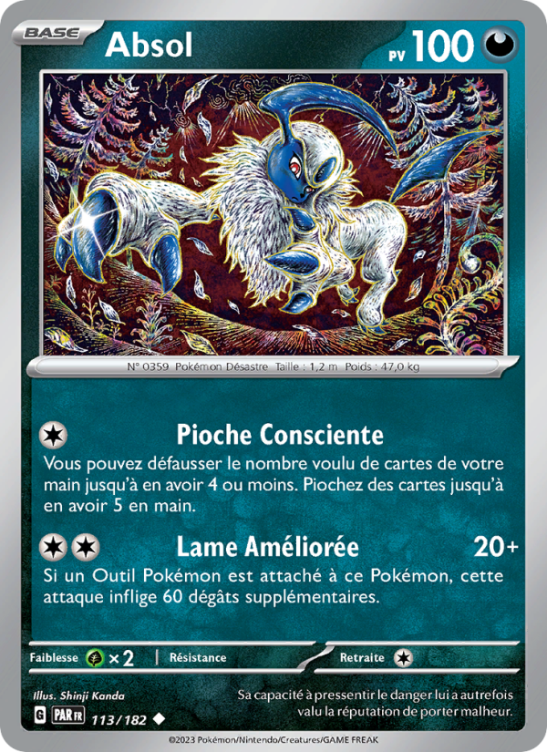 Absol 113 — Faille Paradoxe (French Pokémon TCG card)