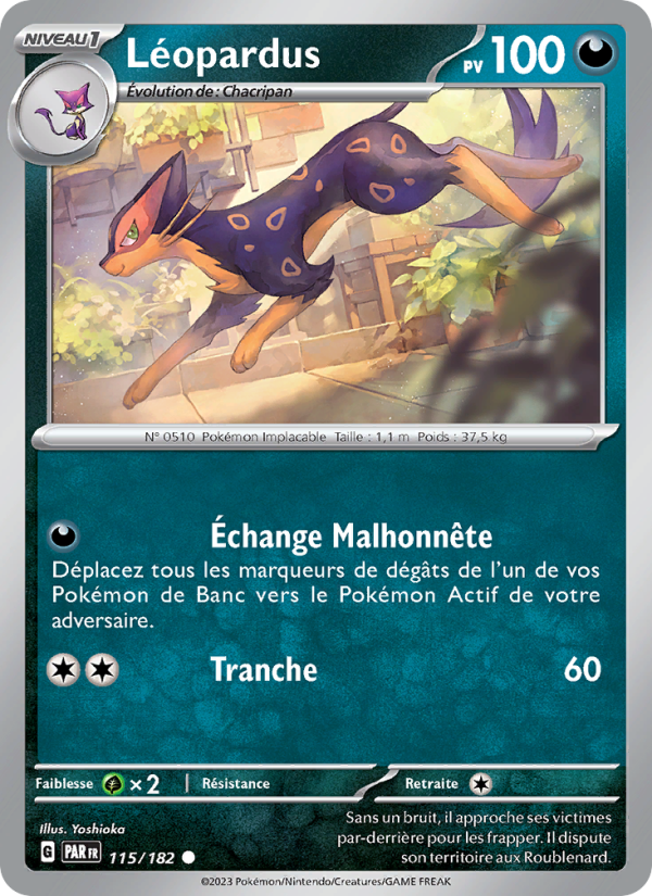 Léopardus 115 — Faille Paradoxe (French Pokémon TCG card)