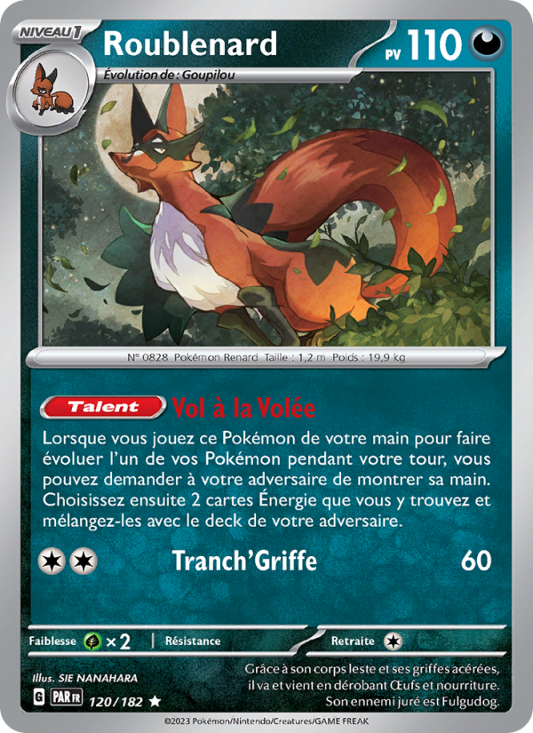 Roublenard 120 — Faille Paradoxe (French Pokémon TCG card)