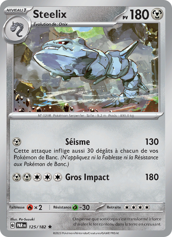 Steelix 125 — Faille Paradoxe (French Pokémon TCG card)