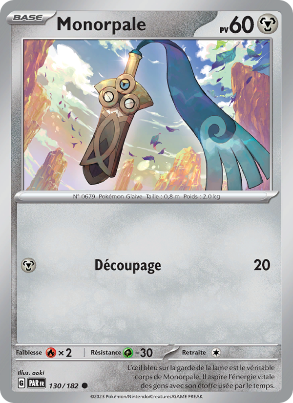 Monorpale 130 — Faille Paradoxe (French Pokémon TCG card)