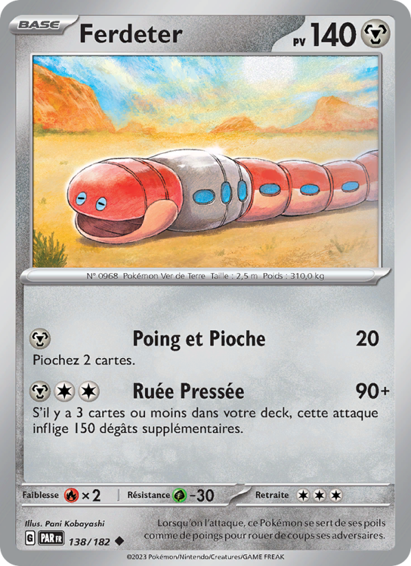 Ferdeter 138 — Faille Paradoxe (French Pokémon TCG card)