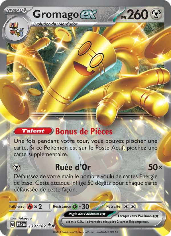 Gromago-ex 139 — Faille Paradoxe (French Pokémon TCG card)