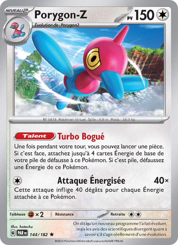 Porygon-Z 144 — Faille Paradoxe (French Pokémon TCG card)