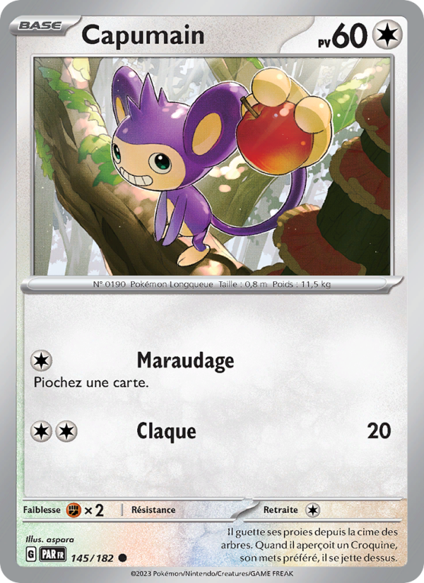 Capumain 145 — Faille Paradoxe (French Pokémon TCG card)