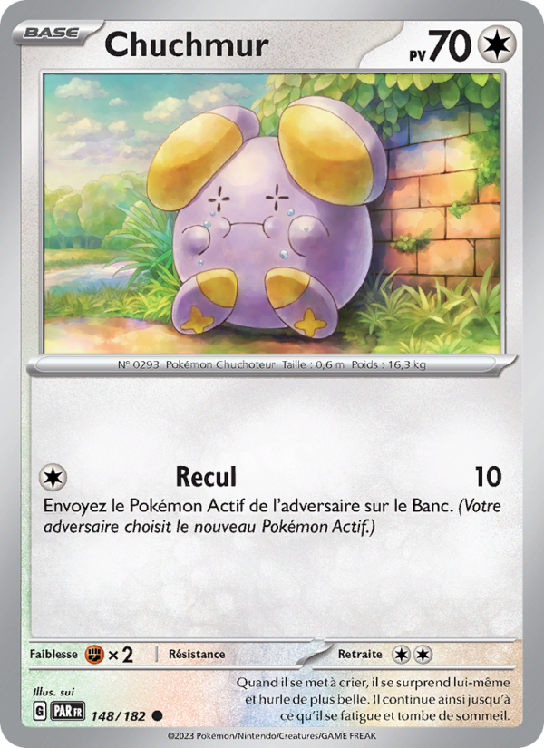 Chuchmur 148 — Faille Paradoxe (French Pokémon TCG card)
