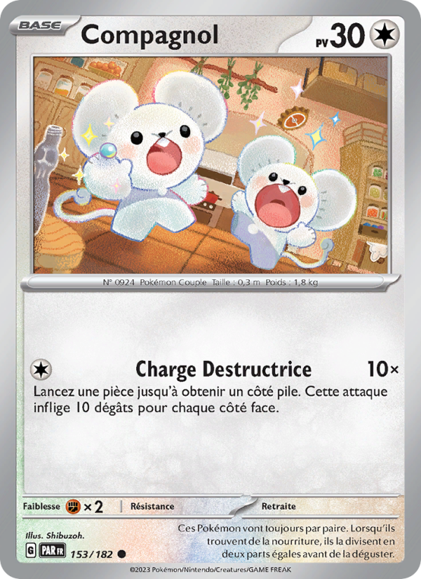 Compagnol 153 — Faille Paradoxe (French Pokémon TCG card)
