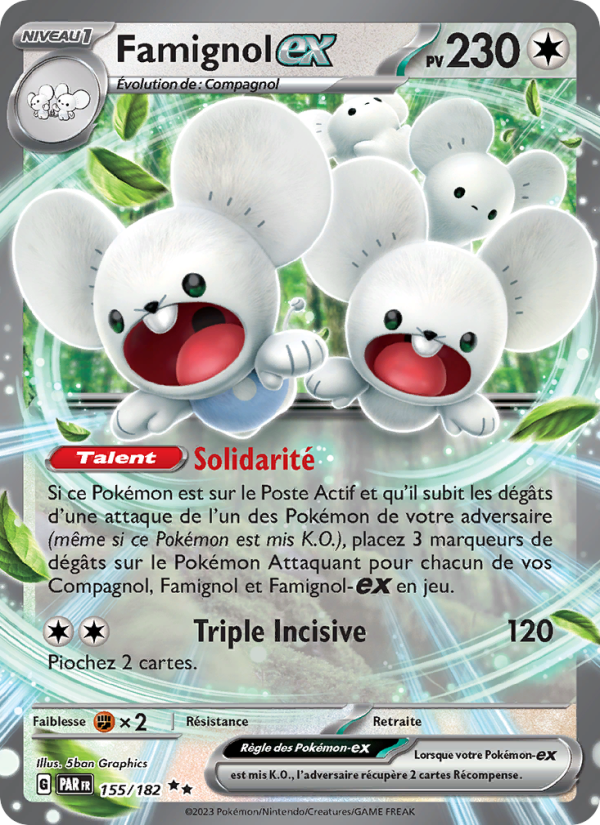 Famignol-ex 155 — Faille Paradoxe (French Pokémon TCG card)