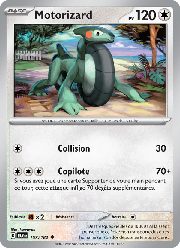 Motorizard 157 — Faille Paradoxe (French Pokémon TCG card)