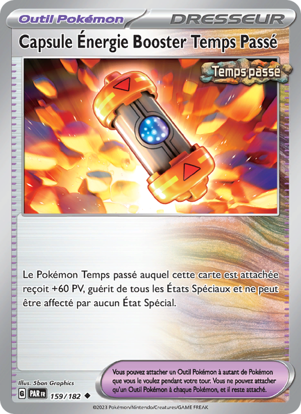 Capsule Énergie Booster Temps Passé 159 — Faille Paradoxe (French Pokémon TCG card)