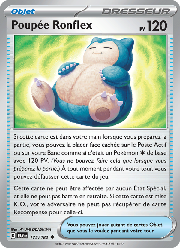 Poupée Ronflex 175 — Faille Paradoxe (French Pokémon TCG card)