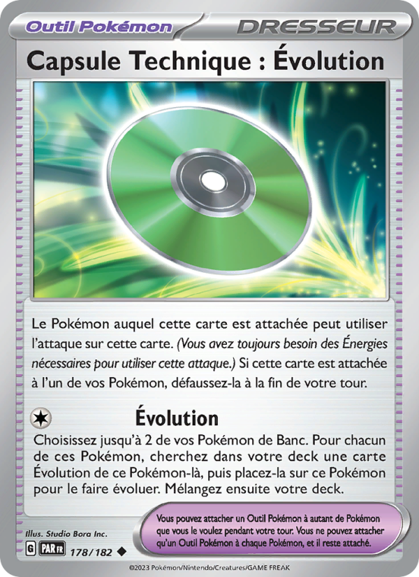 Capsule Technique : Évolution 178 — Faille Paradoxe (French Pokémon TCG card)