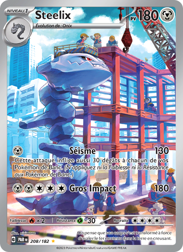 Steelix 208 — Faille Paradoxe (French Pokémon TCG card)