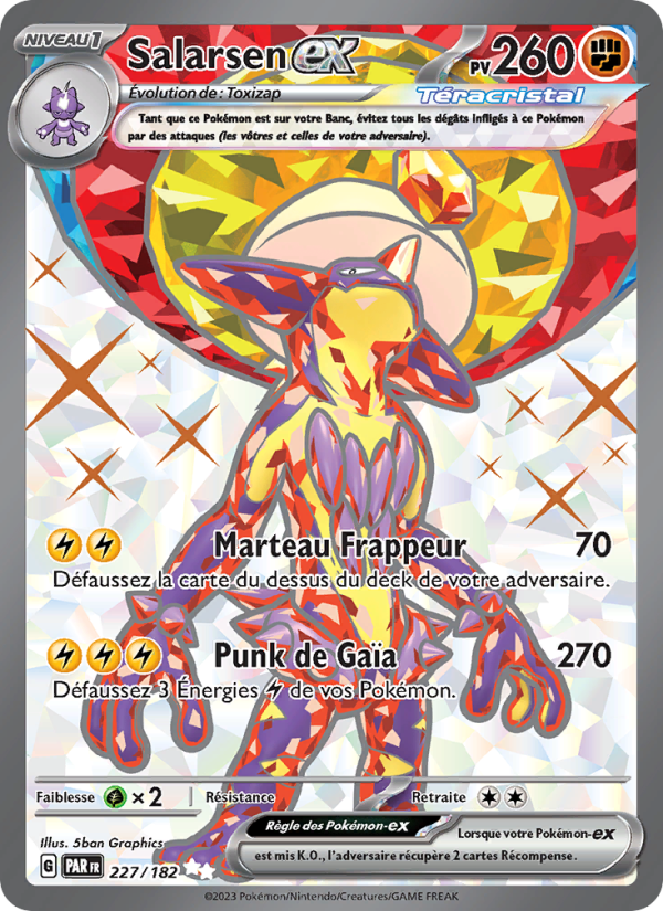 Salarsen-ex 227 — Faille Paradoxe (French Pokémon TCG card)