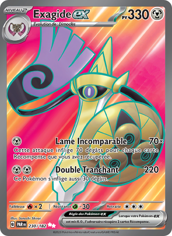 Exagide-ex 230 — Faille Paradoxe (French Pokémon TCG card)