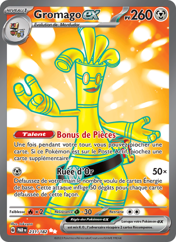Gromago-ex 231 — Faille Paradoxe (French Pokémon TCG card)
