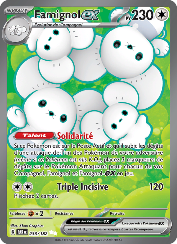 Famignol-ex 233 — Faille Paradoxe (French Pokémon TCG card)