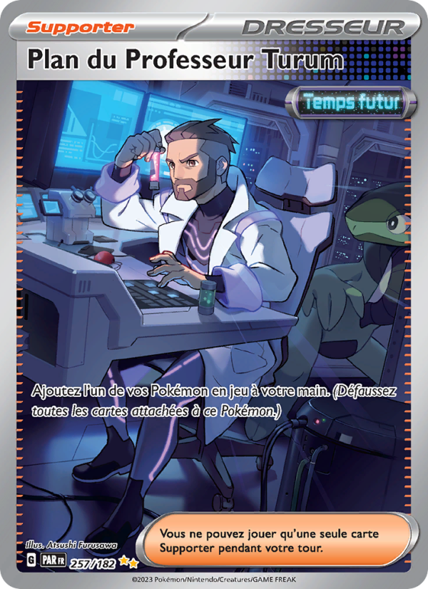 Plan du Professeur Turum 257 — Faille Paradoxe (French Pokémon TCG card)