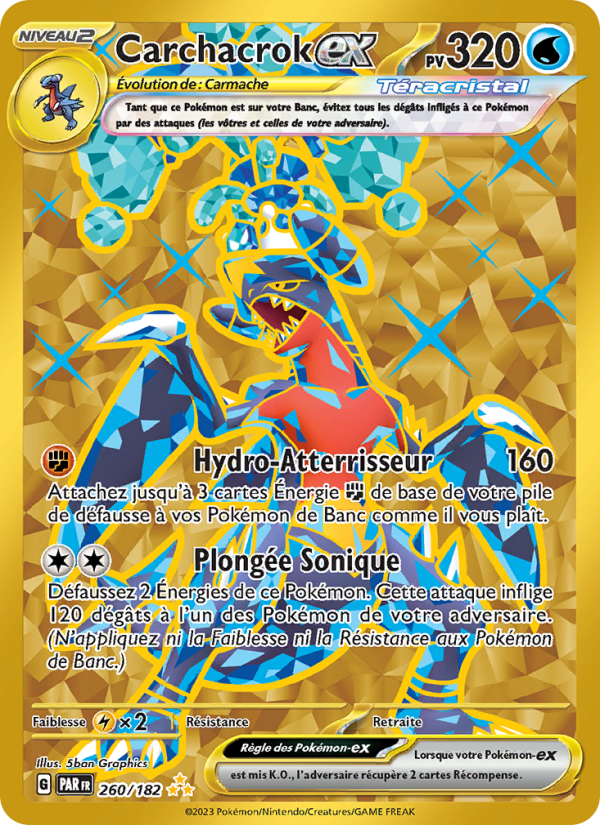 Carchacrok-ex 260 — Faille Paradoxe (French Pokémon TCG card)