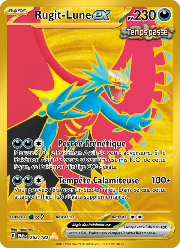 Rugit-Lune-ex 262 — Faille Paradoxe (French Pokémon TCG card)