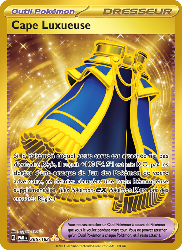 Cape Luxueuse 265 — Faille Paradoxe (French Pokémon TCG card)