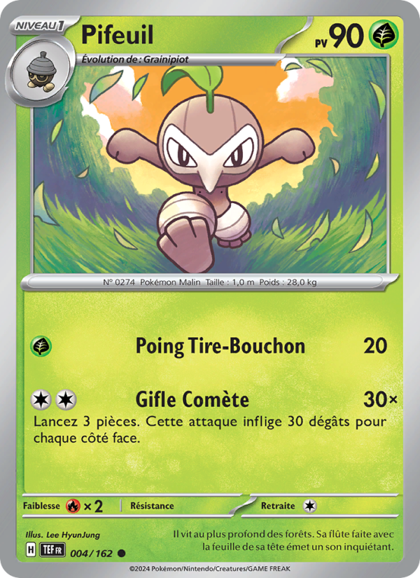 Pifeuil 004 — Forces Temporelles (French Pokémon TCG card)