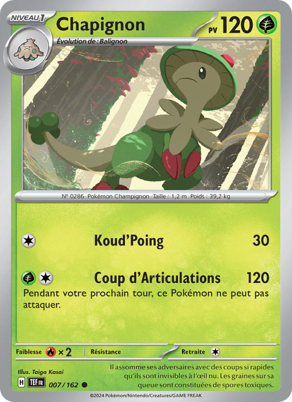 Chapignon 007 — Forces Temporelles (French Pokémon TCG card)