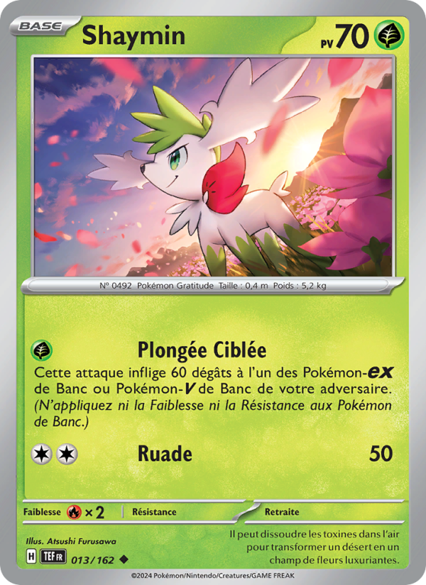 Shaymin 013 — Forces Temporelles (French Pokémon TCG card)