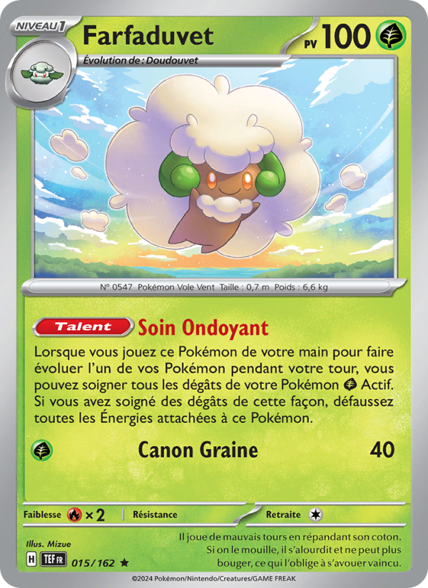 Farfaduvet 015 — Forces Temporelles (French Pokémon TCG card)