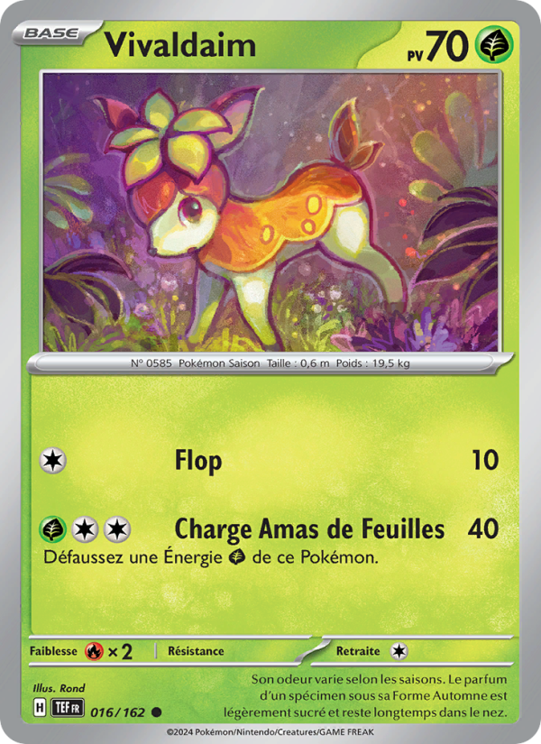 Vivaldaim 016 — Forces Temporelles (French Pokémon TCG card)