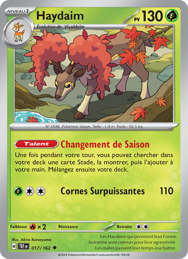Haydaim 017 — Forces Temporelles (French Pokémon TCG card)