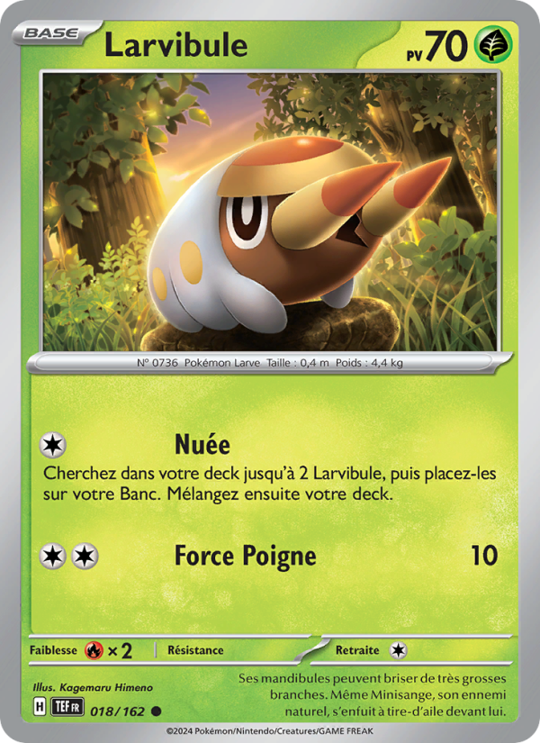 Larvibule 018 — Forces Temporelles (French Pokémon TCG card)
