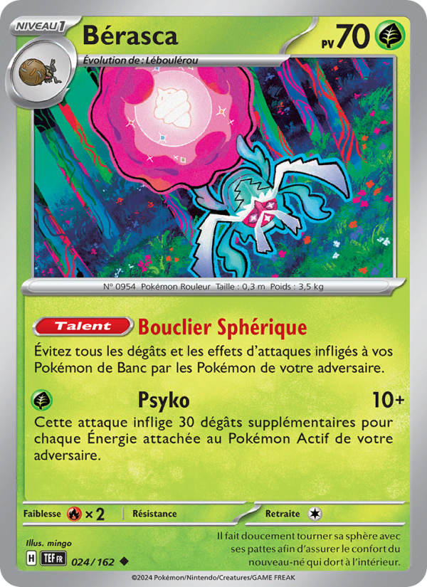 Bérasca 024 — Forces Temporelles (French Pokémon TCG card)