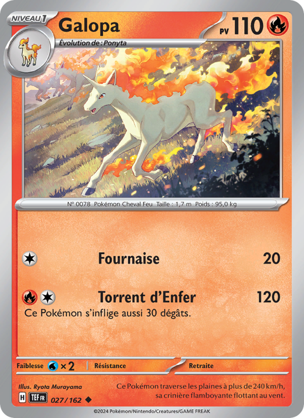 Galopa 027 — Forces Temporelles (French Pokémon TCG card)