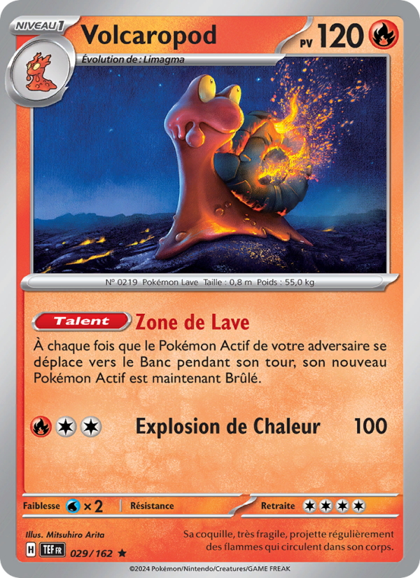 Volcaropod 029 — Forces Temporelles (French Pokémon TCG card)
