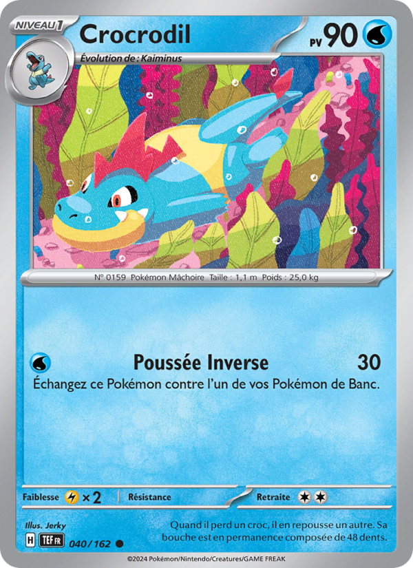 Crocrodil 040 — Forces Temporelles (French Pokémon TCG card)