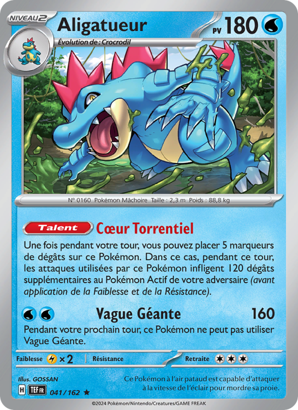 Aligatueur 041 — Forces Temporelles (French Pokémon TCG card)