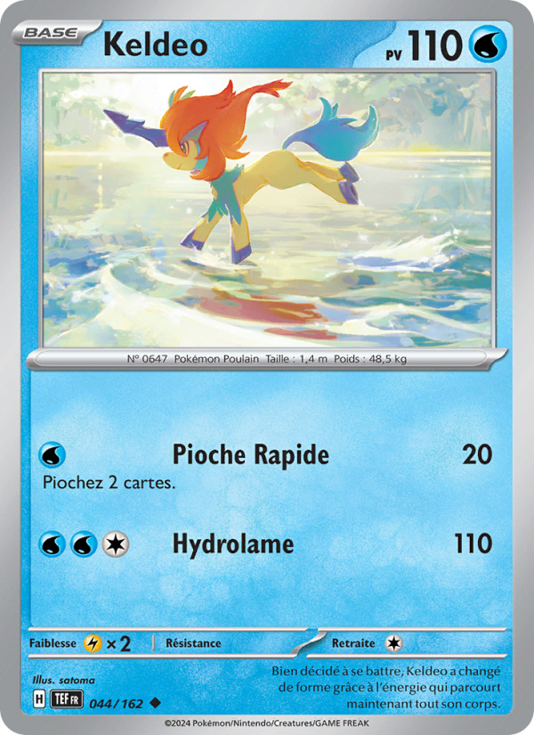 Keldeo 044 — Forces Temporelles (French Pokémon TCG card)