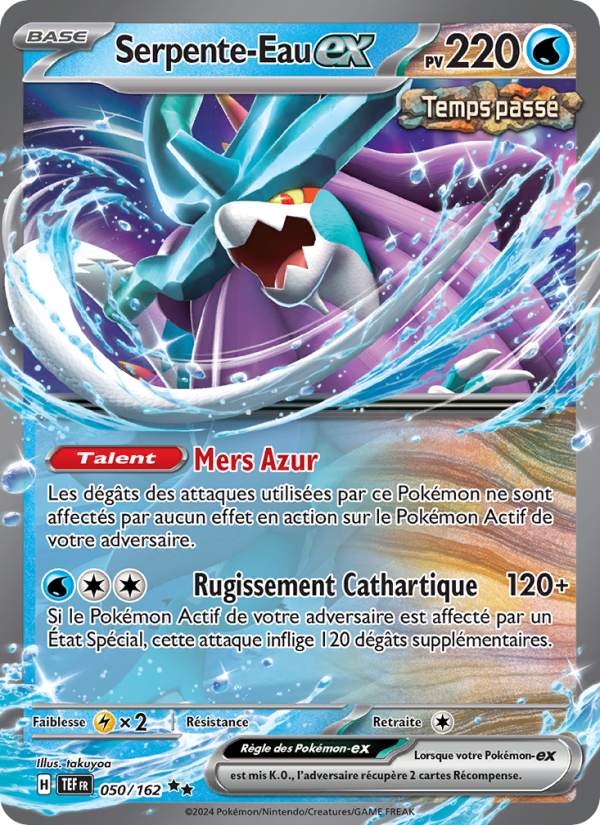 Serpente-Eau-ex 050 — Forces Temporelles (French Pokémon TCG card)