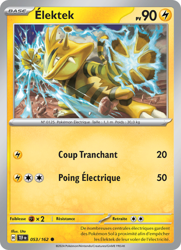 Élektek 053 — Forces Temporelles (French Pokémon TCG card)