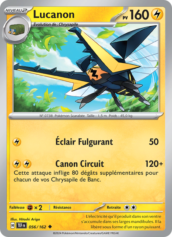 Lucanon 056 — Forces Temporelles (French Pokémon TCG card)