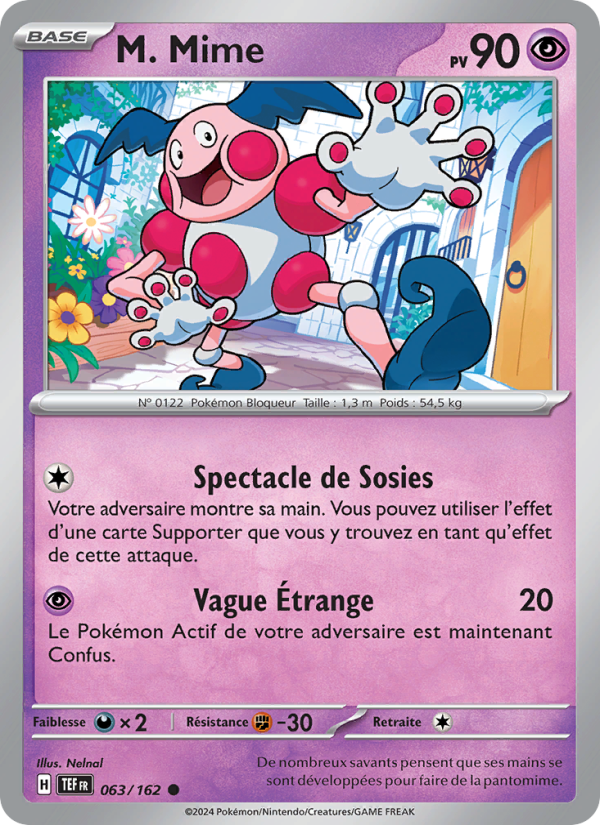 M. Mime 063 — Forces Temporelles (French Pokémon TCG card)