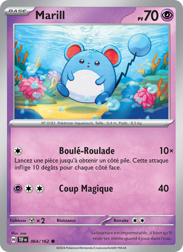 Marill 064 — Forces Temporelles (French Pokémon TCG card)