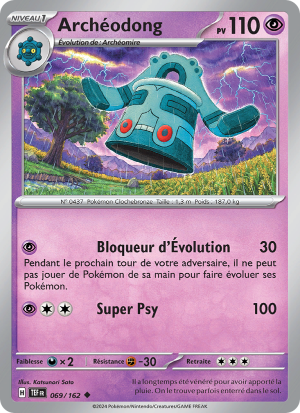 Archéodong 069 — Forces Temporelles (French Pokémon TCG card)
